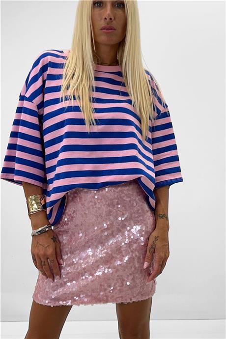 Maglia over manica 3/4 LIGNES